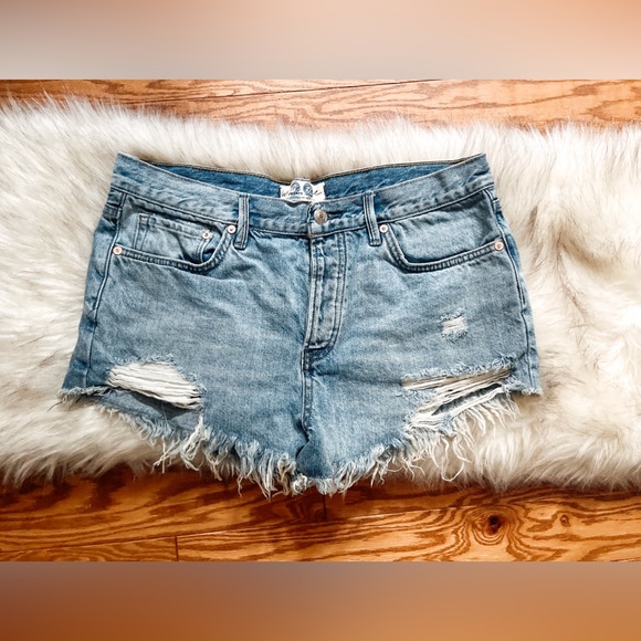 Free People Pants - Free People Cutoff Denim Shorts